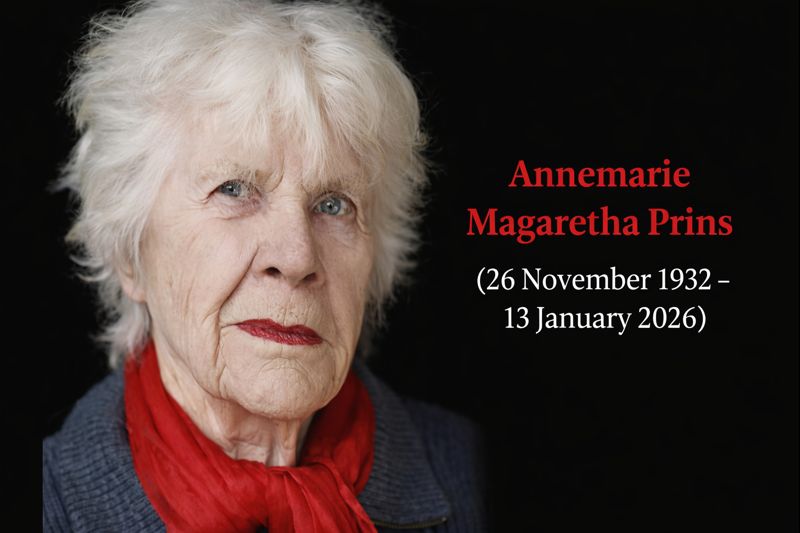 Annemarie  Prins İçin Taziye Mesajı